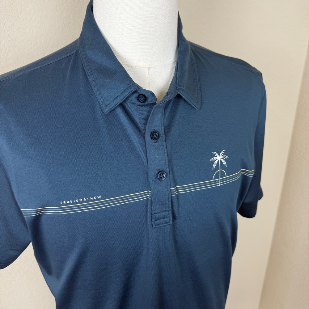 Travis Mathew Luna Sol Men’s Golf Polo | Large - Picture 4 of 10